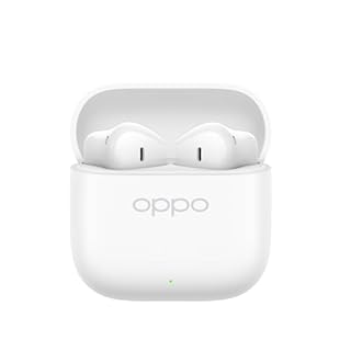 OPPO Enco Buds3 Auricolari True Wireless, 42h di Autonomia, Driver Dinamico da 12.4mm, BT 5.4, Controlli Touch, Cancellazione rumore passiva, Android e iOS, IP55, [Versione Italiana], Bianco