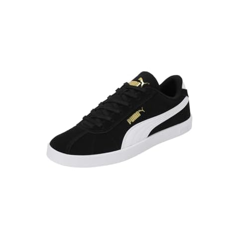PUMA Unisex Club II Black White Gold Sneakers Cover