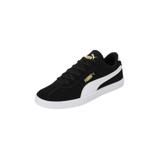 PUMA Club II, Sneaker Unisex Adulto, Black White Gold, 44 EU
