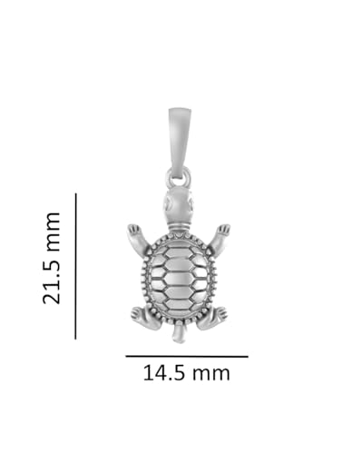 Pendentif tortue en argent sterling 925 Mtrolls petit modèle