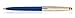 Parker Galaxy Standard Blue Barrell Ball Pen, Ball Point Gold Trim Body with Blue Ink