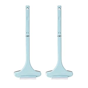 LIEMOAS 2 in 1 venster reiniger borstel, mesh scherm reiniger, nat en droog dual-use intrekbare venster reiniger…