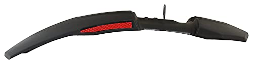 Image of Bicycle Front & Rear Mudguard with Reflective Tapes (Black Red)