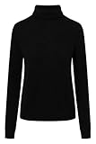 mit fließendem Rollkragen Joop! Women Cashmere Pullover mit Rollkragen, Farbe:schwarz, Größe:44
