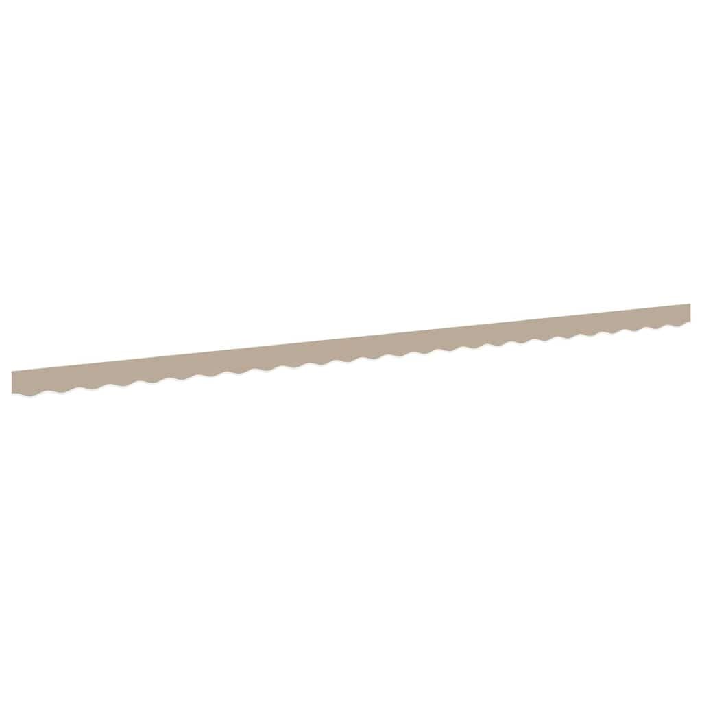 Lambrequin pour store banne beige 5,8x0,2 m en polyester résistant pour rechange