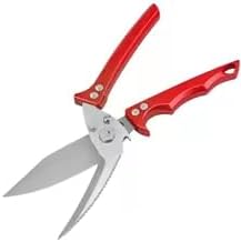 Professional Kitchen, Detachable Poultry Scissors with Serrated Blades - Cut Bones, Meat, Vegetables, Seafood - Multi-Functional Silver Scissors