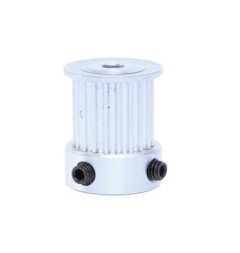 Synchronous Pulley 3-Mode 20T Inner Hole 4/5/6/6.35/7/8/10/12 mm Aluminum Pulley Groove Width 17 mm Matching 3-Mode synchronous Belt Width 15 mm(4 mm)