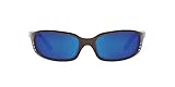 Costa Del Mar Men's Brine Polarized Oval Sunglasses, Gunmetal/Grey Blue Mirrored Polarized-580G, 59...