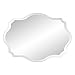 Howard Elliott Frameless Scalloped Hanging Wall Mirror, Oblong (24 x 32 x 1/4-Inch), Silver - Bathroom, Vanity, Bedroom