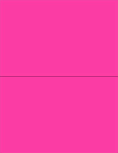 NextDayLabels - 8-1/2 x 11 Neon Color High Light Fluorescent