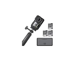 DJI Osmo Action 4 Pack Aventura: cámara deportiva ...: Sensor de 1/1.3 pulgadas y excelente rendimiento con poca luz - La cámara deportiva DJI ACtion 4 tiene un mayor sensor que supone mejor calidad de imagen, lo que hace que el vídeo de tu cámara de acción 4K sea fantástico, sin importar cuándo o dónde ...