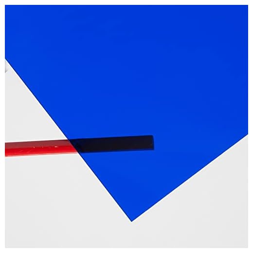 Metacrilato azul transparente - DINA3 x 3 mm