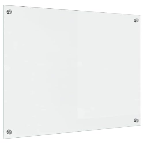 vidaXL Küchenrückwand Transparent 80 x 60 cm Gehärtetes Glas, Moderner, Stabiler Küchenoberflächen-Style: Hitzebeständige Glasrückwand für Coole Upgrades und modernen Flair