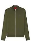 Coupe longueur dos: 68 cm HUGO Hommes San Jacomo-C Veste Slim en maille de coton avec logo