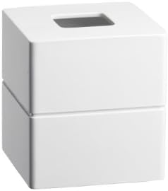 Kraftware Malibu Boutique Tissue Holder, White, Contemporary Bedroom, Facial Tissue Box Cover, Napkin Office Bathroom, MADE IN U.S.A. image 5