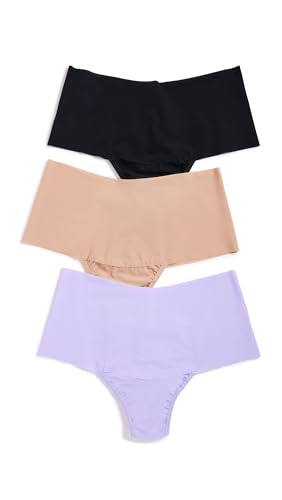 Image of hanky panky - BreatheSoft High Rise Thongs for Women | Microfibre Knit Underwear Panties, Lingerie | Sizes (XS-XL), 3 pack