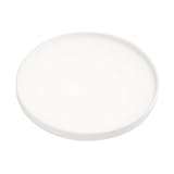 山崎実業(Yamazaki) 立体 コースター 丸型 ホワイト 約W10×D10×H0.9cm タワー シリコン 2538