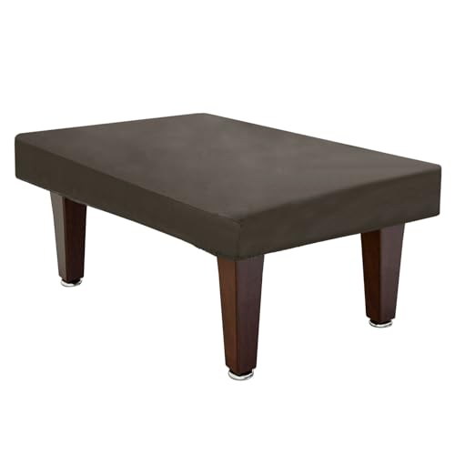 YELARXI Billiard Pool Table Cover Billiards Accessories, 7 Feet Oxford Waterproof Dustproof Fit for Protecting Pool Table Outdoor Indoor Home Club (Coffee)