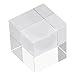 GetCoupon 3D Cloud Cube Crystal Ornament 6CM Small Glass Paperweight Decoration, Home Office Deak Suitable for Any Occasions Gift(A)