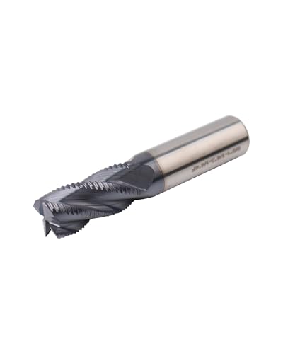 Image of 3Pcs 5 /8 inch Carbide Roughing End Mill, 4 Flute End Mill Bits for Steel, ALCrSiN Nano Coated CNC Router Bit, 35 Degree Helix Milling Cutter