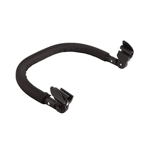 Verstellbares Kinderwagen-Schutzgeländer, Sichere und Bequeme Stoßstange, Universelles Kinderwagenzubehör, PU-Leder, Wasserdichtes Oxford-Tuch (Schwarz)