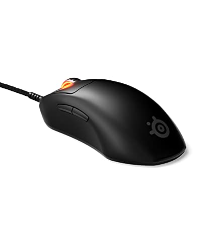 Image of SteelSeries Prime Mini FPS Gaming Mouse USB-C - 18000 CPI TrueMove Air Optical Sensor, 5 Programmable Buttons - Optical Magnetic Switches, Brilliant Prism RGB Lighting, Mini Form Factor Black- 62421