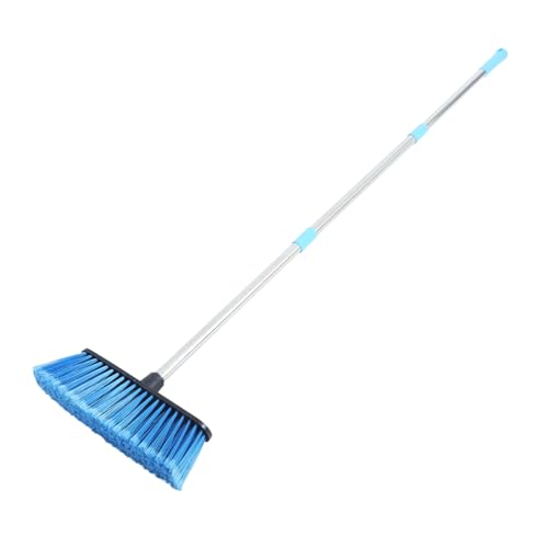 SECFOU Long Handle Heavy Duty Broom for Efficient Home and Outdoor Cleaning Bristle Brush for Sweeping Floors Pet Hair Removal and Maintenance
