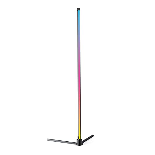 Xanlite LAMRVBM Lampadaire Led RGB Move It Synchronisée au Son avec 12 Modes Lumineux, 4 Musicaux Htr 130 CM à Poser - Port USB, Contrôle Télécommande, Microphone - Durée de Vie 25 000 H, Conso 9W