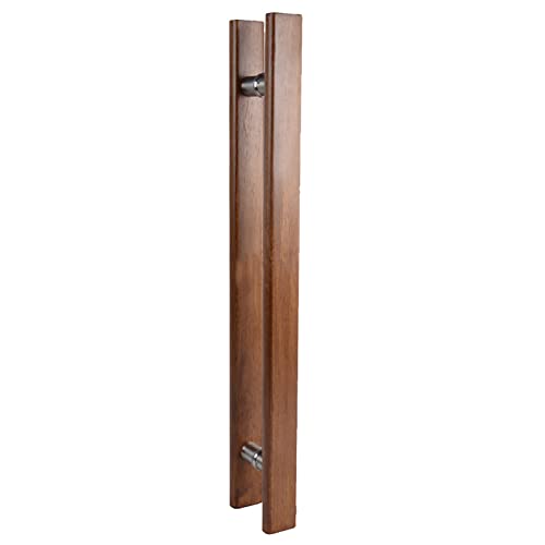 Poignée de porte en H robuste de 120 cm en bois design chic - 2