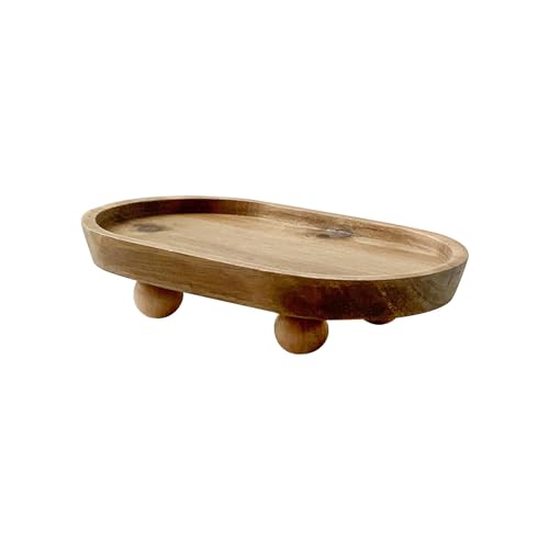 Vaveren Small Wooden Riser Wooden Pedestal for Display Tray Display Riser for Entry...