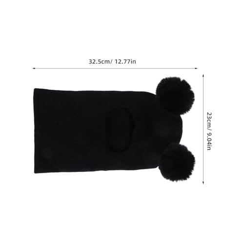 BESPORTBLE Baby Beanie Hat Infant Newborn Toddler Winter Warm Knit Cap for Little Boys Girls Newborn Toddler Knitted Beanie with Pom Poms Black2