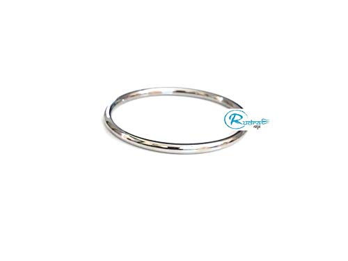 Rudra Rage Stainless Steel Womens & Kids Punjabi Kada Curved Edges (Ladies Steel Bangle)