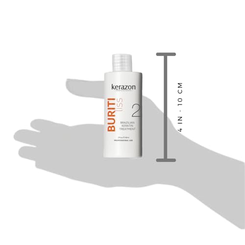 Brazilian Keratin Treatment Kerazon Buriti Liss, 2 fl oz 60ml - For All Hair Types (Pack of 1)