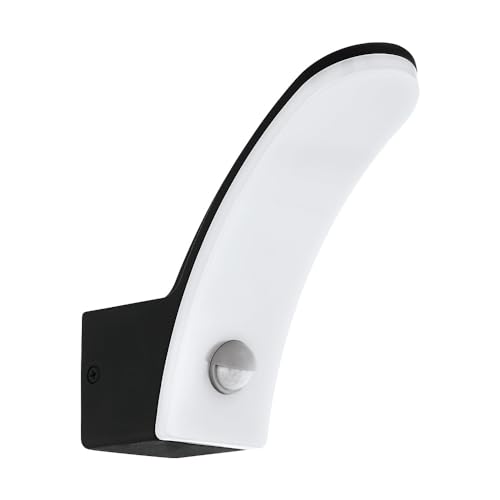 EGLO LED Außen-Wandlampe Fiumicino, 1 flammige Außenleuchte, Sensor-Wandleuchte aus Alu, Kunststoff, Farbe: Schwarz, weiß, IP44, inkl. Bewegungsmelder EGLO LED Außen-Wandlampe Fiumicino, 1 flammige Außenleuchte, Sensor-Wandleuchte aus Alu, Kunststoff, Farbe: Schwarz, weiß, IP44, inkl. Bewegungsmelder