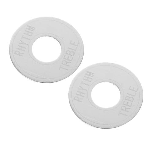 ノーブランド品 ギター交換パーツ トグルスイッチプレート 高強度金属製リズムトレブルインジケータープレート エレキギター用 各種モデル対応 演奏安定化パーツ 2個セット