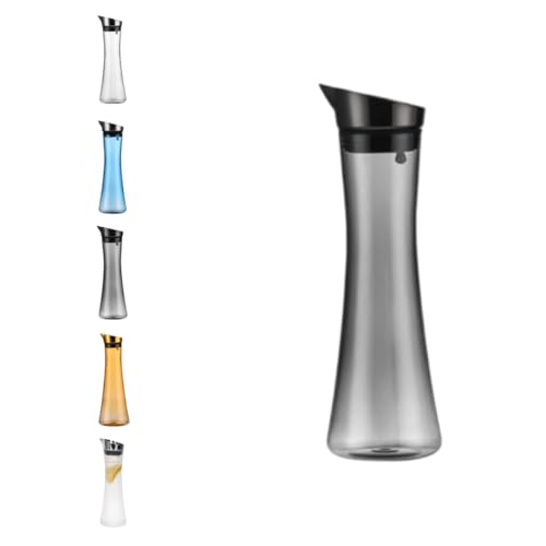 Sadior 冷水ポット 麦茶 1L/1.6L アクリル製 大容量 耐熱耐冷 透明ボディ 軽量 ウォータージャグ 家庭用 業務用 キッチン オフィス 冷蔵庫収納 お手入れ簡単 ステンレス蓋