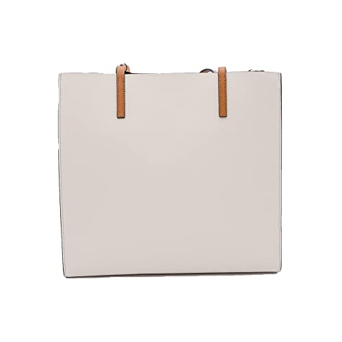 Image of Marc Jacobs M0016131-289 Women's Grind Colorblock Leather Tote Bag In Sandshell