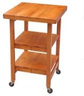 Oasis Concepts Kitchen Island with Butcher Block Top Base Finish: Oak