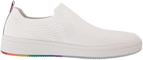 Skechers Mark Nason Men's Palmilla-Pax Slip on with Rainbow Heel Tab Sneaker, Wht, 8 | Image 5
