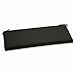 Pillow Perfect Indoor/Outdoor Bench Cushion with Sunbrella Canvas Black Fabric, 45 in. L X 18 in. W X 2.5 in. D