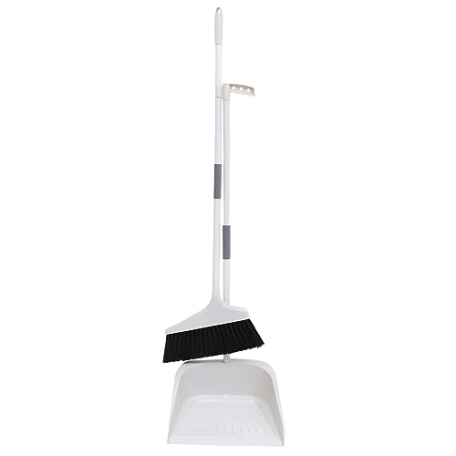 Yardenfun Escoba y Recogedor con Cerdas Suaves Flexibles Kit de Limpieza para Domésticos Herramienta para Barrer Polvo y Residuos para Uso Interior Hogar