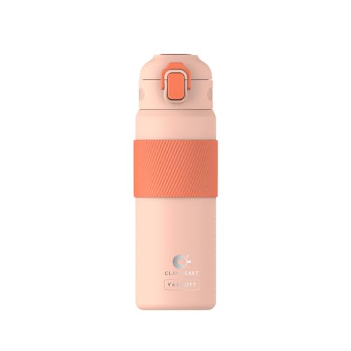 Image of Clay Craft Vacbott Vaccum Amber Double Walled 18 Hours Hot and 24 Hours| Cold Water Bottle Vacuum Insulated|Thermosteel| Flask Bottle 700 ml|Travelling|BPA-Free|BIS Certified|1Year Limited Warranty