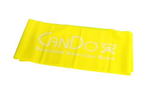 Bande d'exercice CanDo sans latex de 1,5 m pour rééducation et fitness