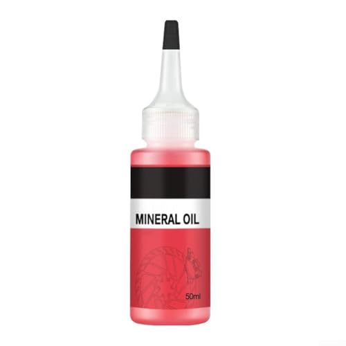 HomeVortex Aceite mineral para frenos de disco hidráulicos 50ml azul compatible con M8120 M8020 M6120 MT5 MT8 para XOD NFOX para NUTT E-Bike Mountain para bicicleta (rojo)