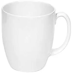 CORELLE Livingware Stoneware Mug, Winter Frost White, 11 oz -Set of 2