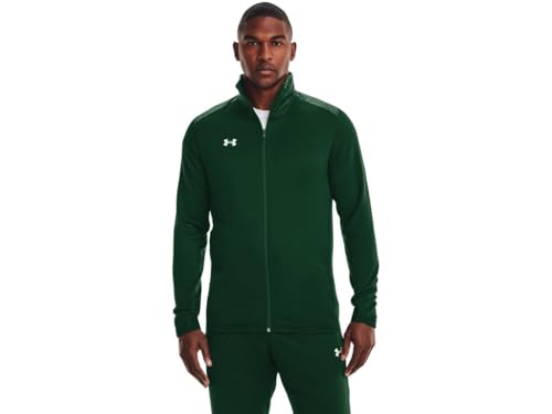 Under Armour Command Mens Warm-up Full Zip L Forest Green-white at