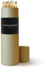 OOLY Jumbo Colored Pencils in Kraft Tube, Assorted Colors, 16-Count (128-6)