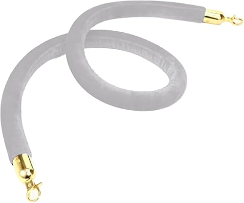 SAJMAKUWLA Crowd Control Rope,Queue Barrier Ropes, Cuerda de Barrera 2 3 4 5 8 Líneas de Cola de 10 pies de Largo con Ganchos, núcleo de Espuma Suave de 3,2 cm(80cm/31.5 in)