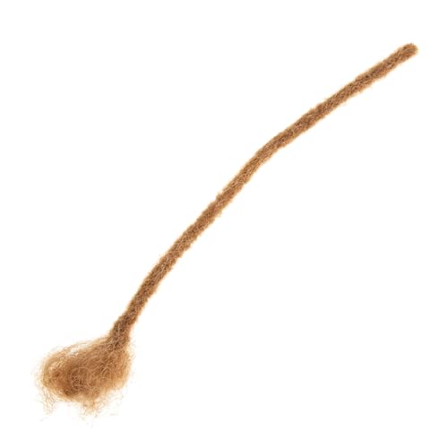 CANIGHT Rastas Reales Rastas Extensiones Pinzas Para El Cabello Para Peinar Anillos Pelucas Peluca Aterradora Perlas Para El Cabello Peluca De Pelo Cosplay Rizo Pelo De Brown