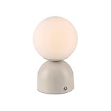 light beige color hex  Just Light. Akku Tischleuchte Schöner Wohnen-Kollektion RUDI, Tischlampe aufladbar, USB (beige)